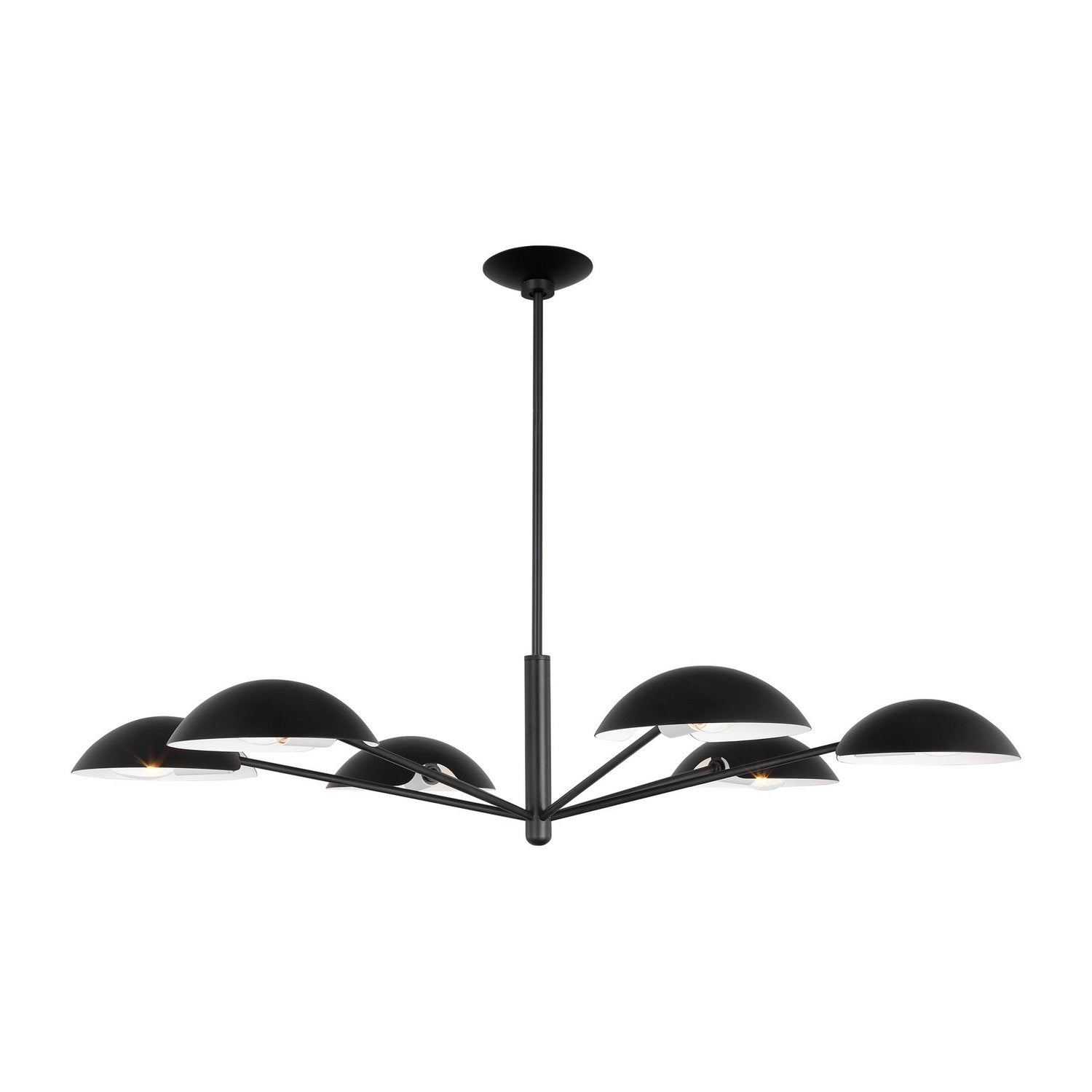 Visual Comfort Studio - EC1306AI - Six Light Chandelier - Nevel - Aged Iron