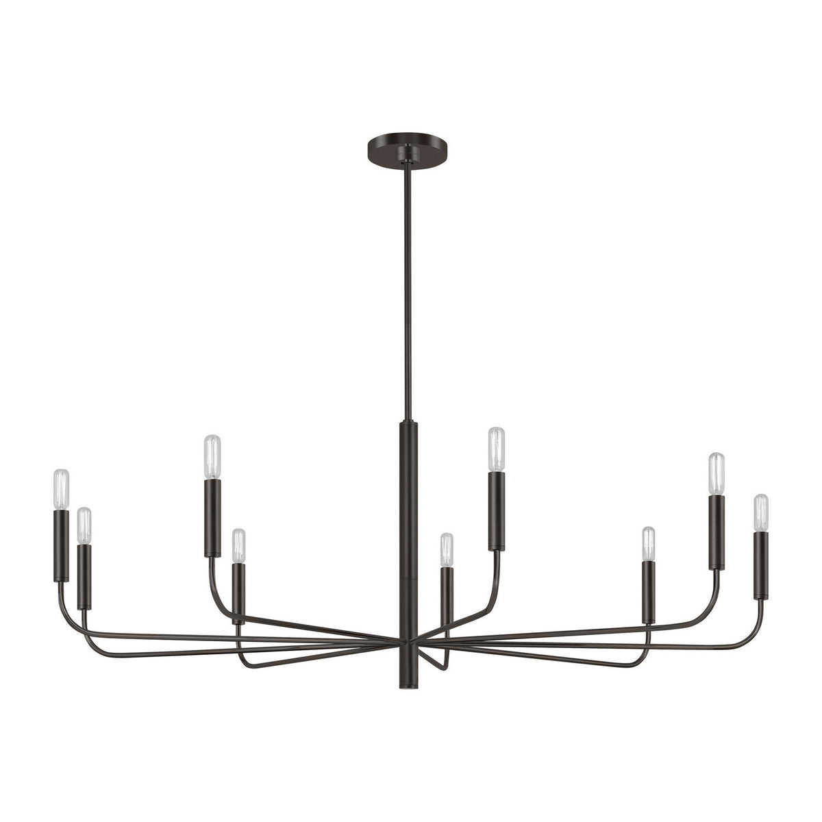 Visual Comfort Studio - EC1319AI - Nine Light Chandelier - Brianna - Aged Iron