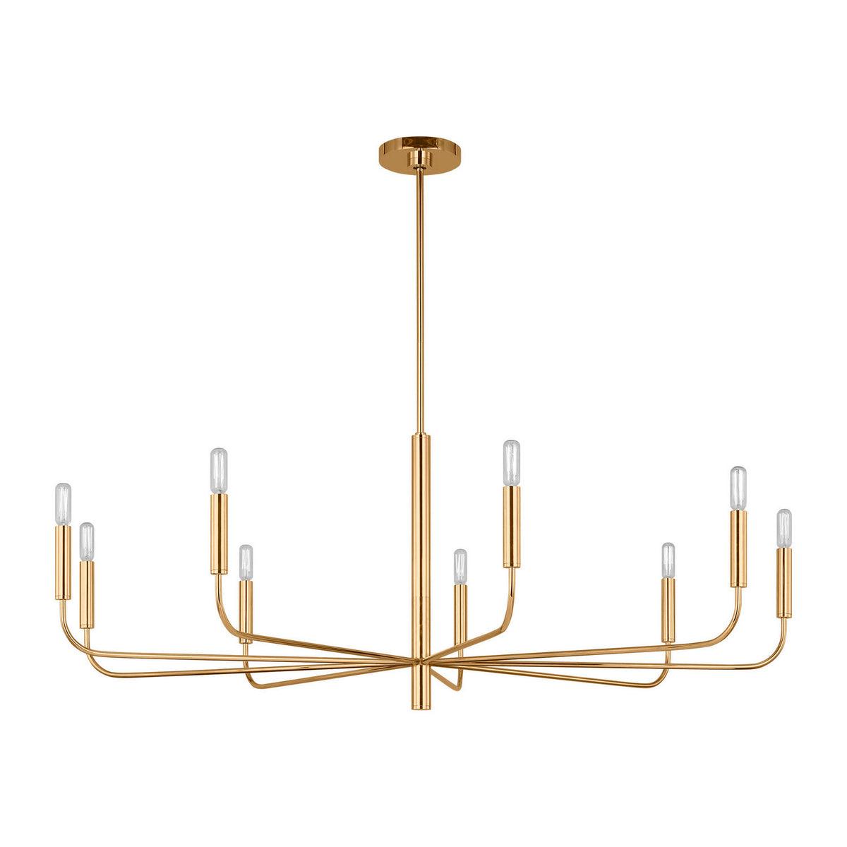 Visual Comfort Studio - EC1319BBS - Nine Light Chandelier - Brianna - Burnished Brass