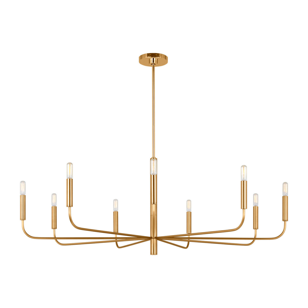 Visual Comfort Studio - EC1319BBS - Nine Light Chandelier - Brianna - Burnished Brass