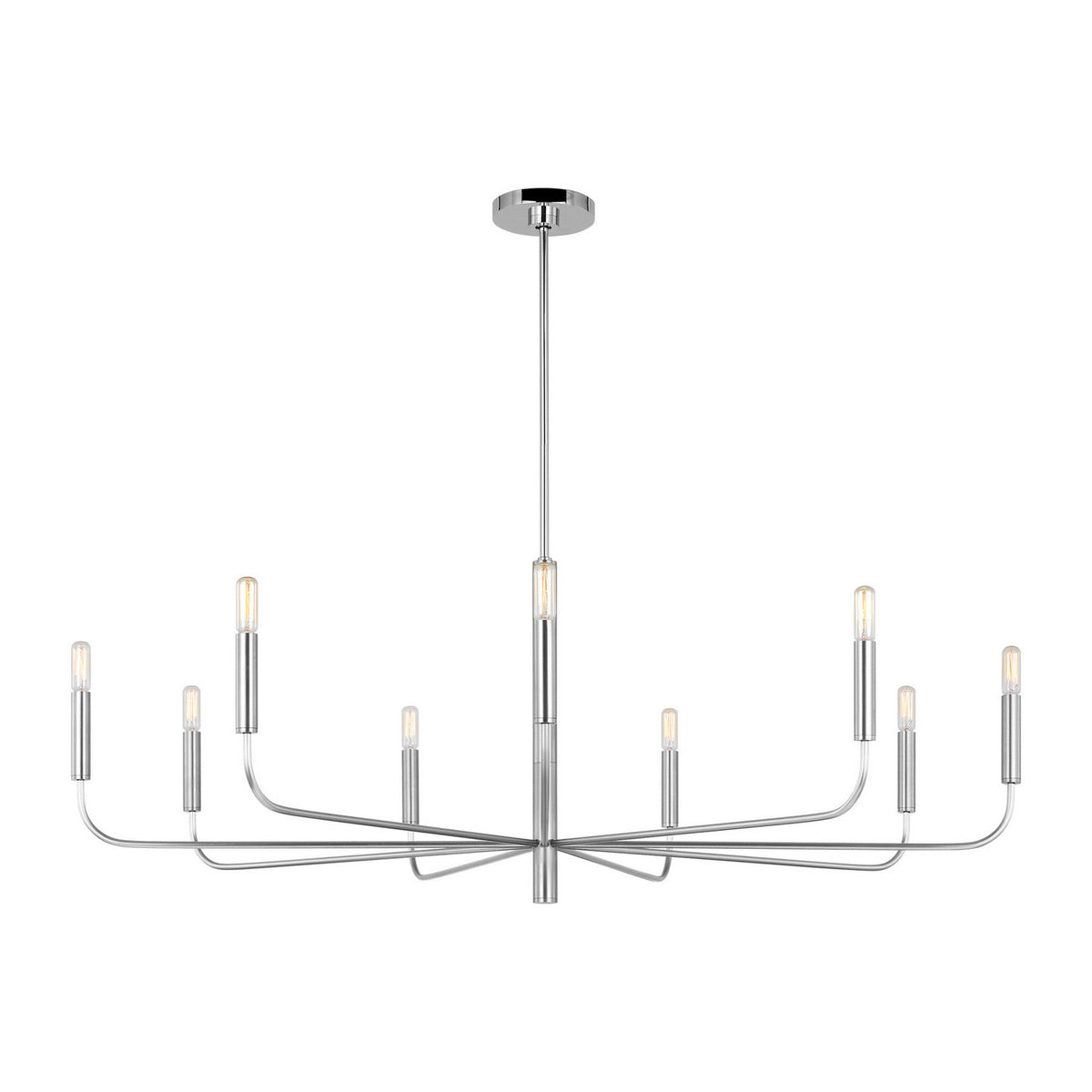 Visual Comfort Studio - EC1319PN - Nine Light Chandelier - Brianna - Polished Nickel