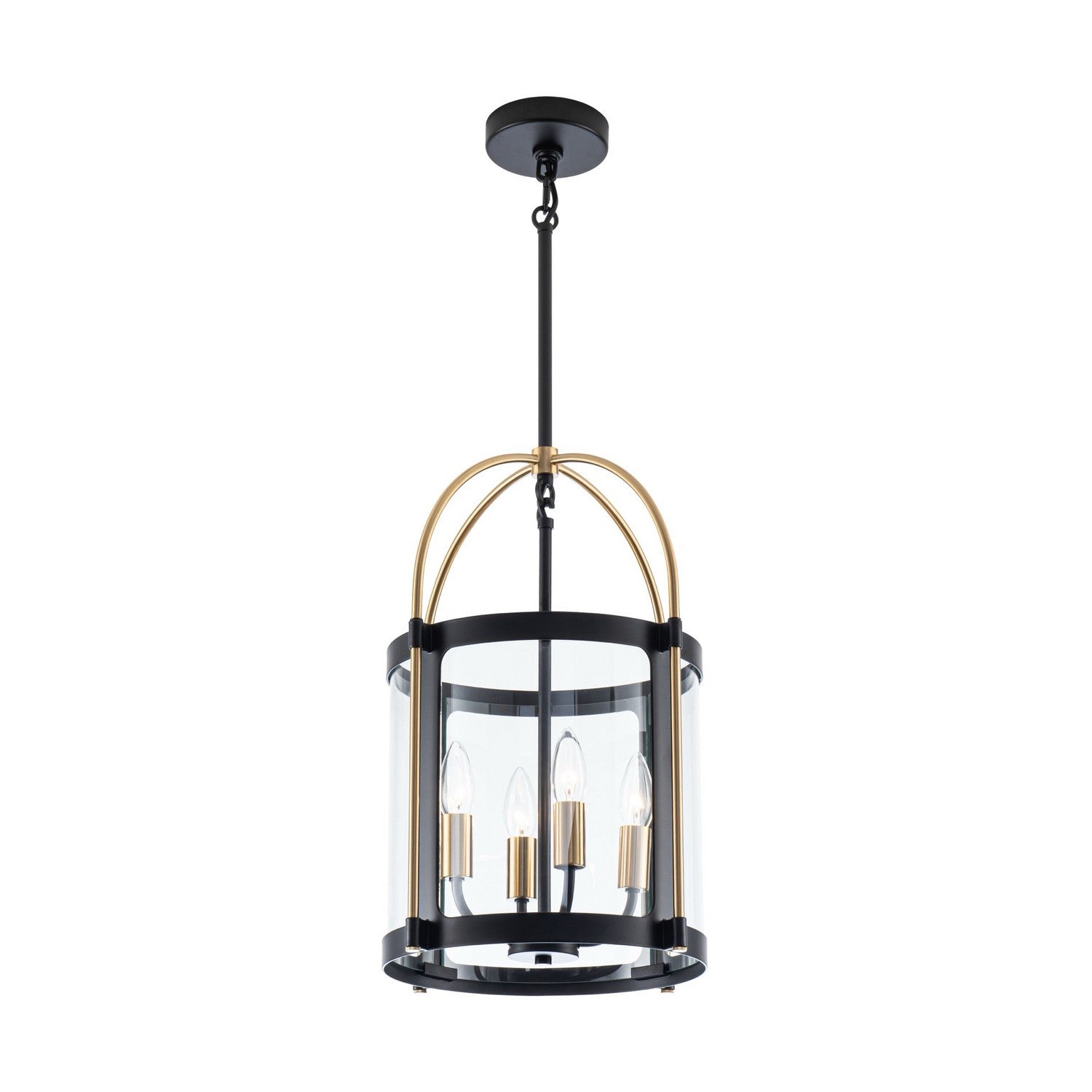 Artcraft - AC11514BB - Four Light Pendant - Bonita - Black and Brushed Brass