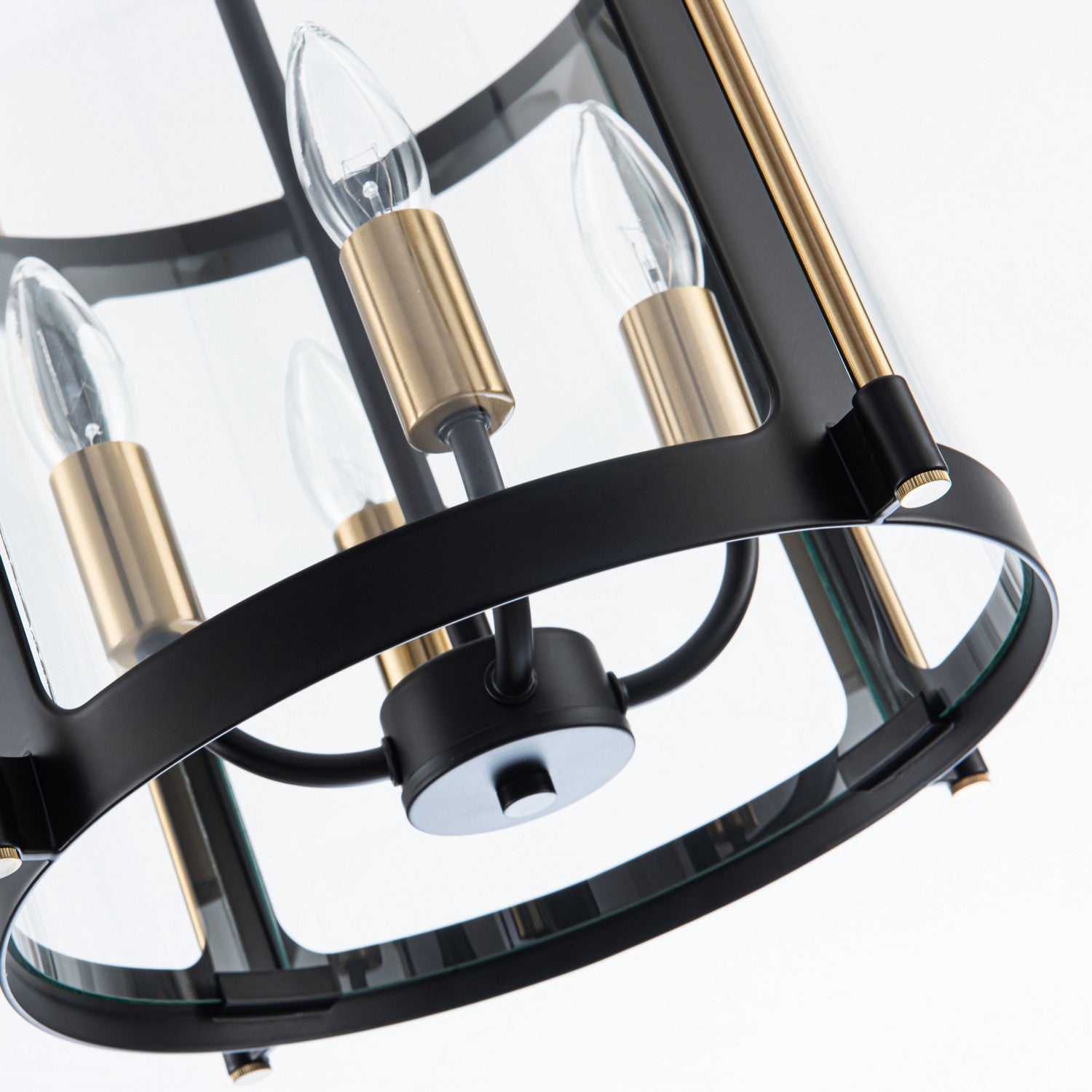Artcraft - AC11514BB - Four Light Pendant - Bonita - Black and Brushed Brass