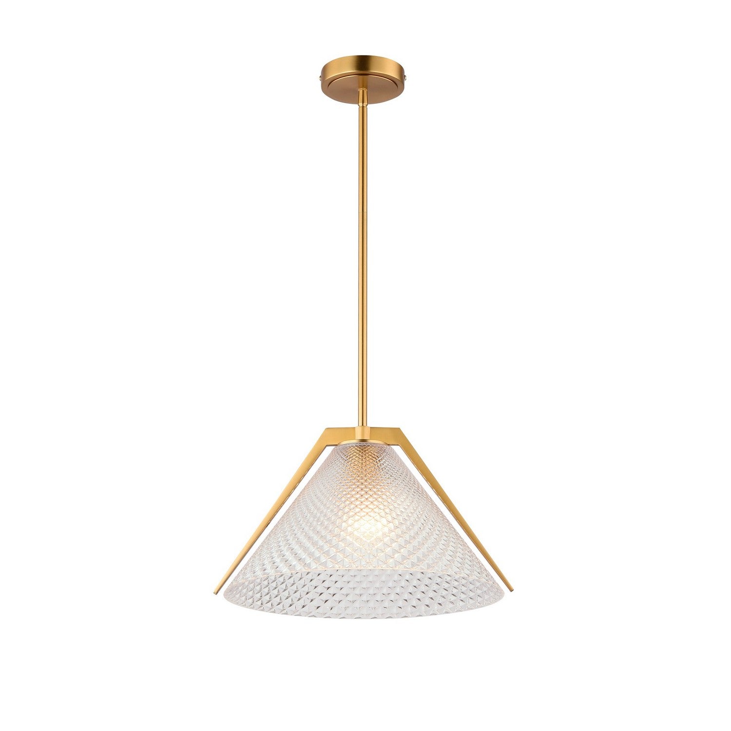 Artcraft - AC11911BR - One Light Pendant - Baltic - Brass and black