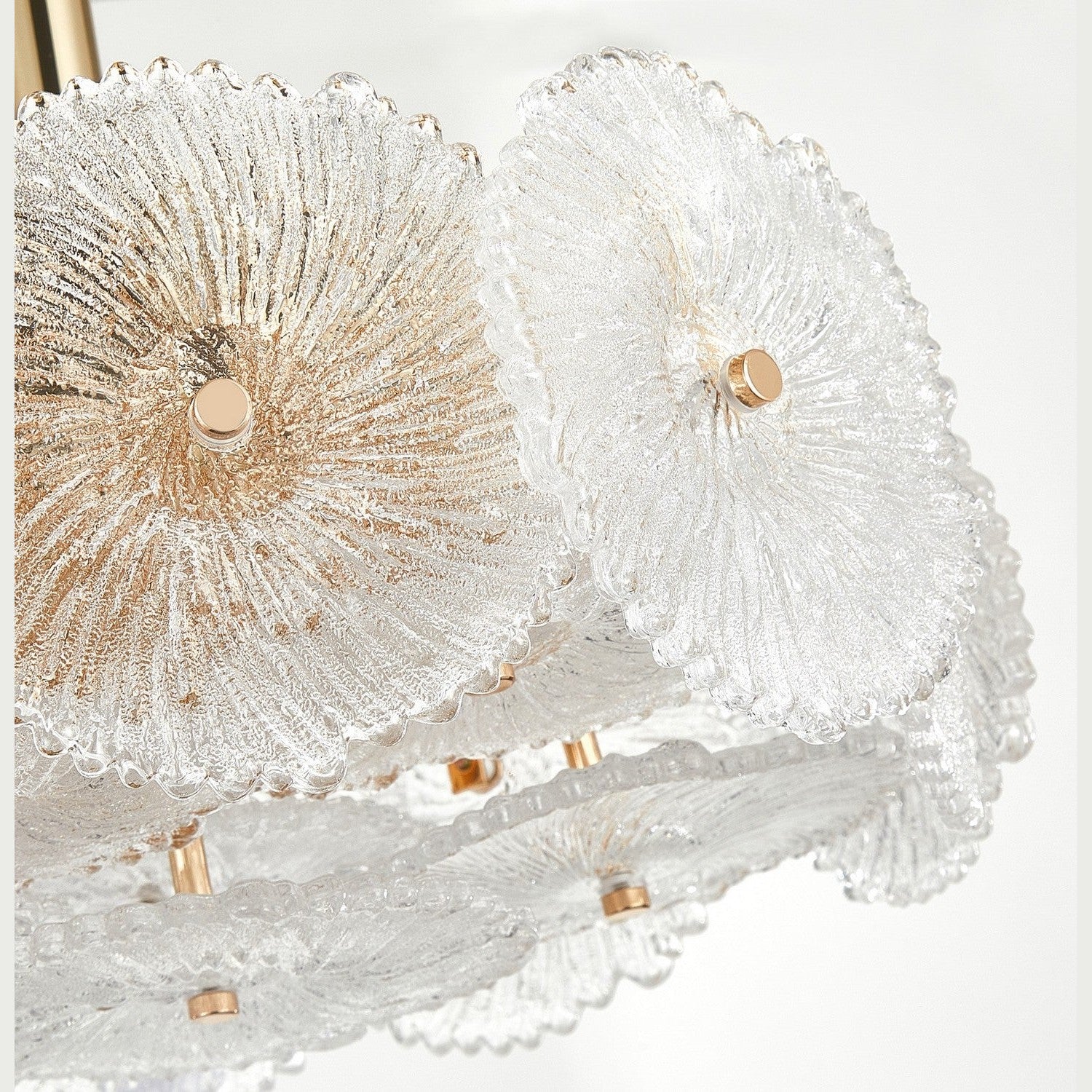 Artcraft - AC11965BR - Six Light Semi-Flush Mount - Bloom - Brass
