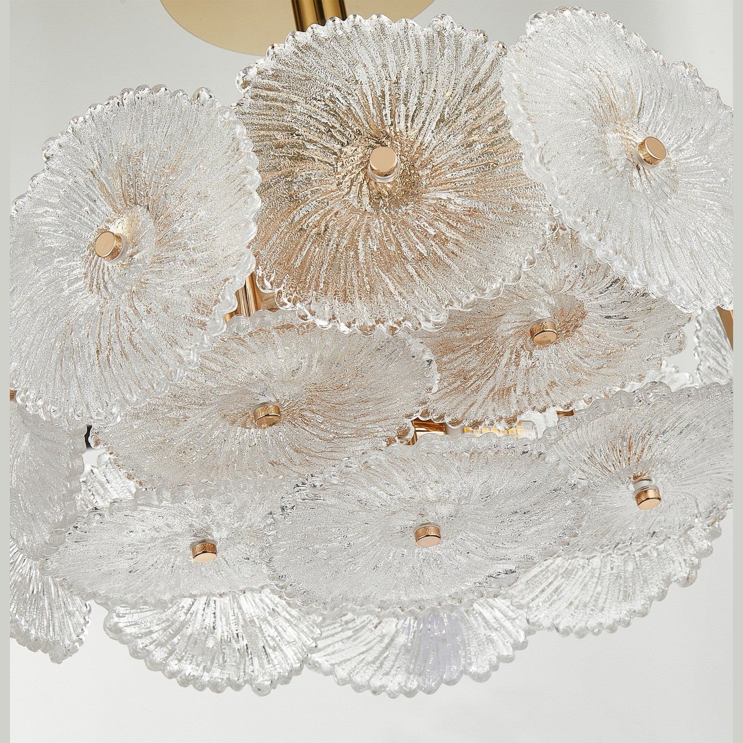 Artcraft - AC11965BR - Six Light Semi-Flush Mount - Bloom - Brass
