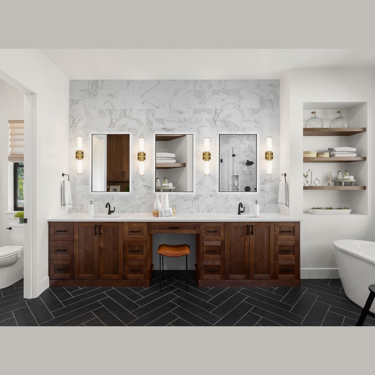 Artcraft - AC11772WB - Two Light Bathroom Vanity - Positano - Brushed Brass