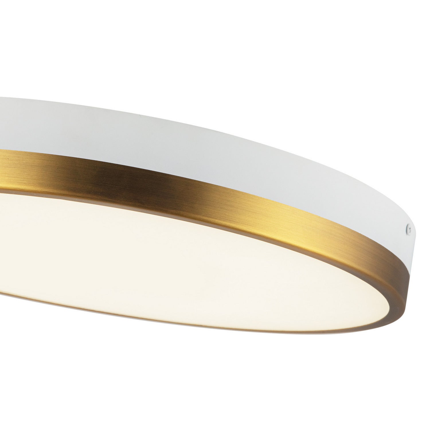 Alora - FM554215AGWH-5CCT - LED Flush Mount - Adelaide - Aged Gold/White