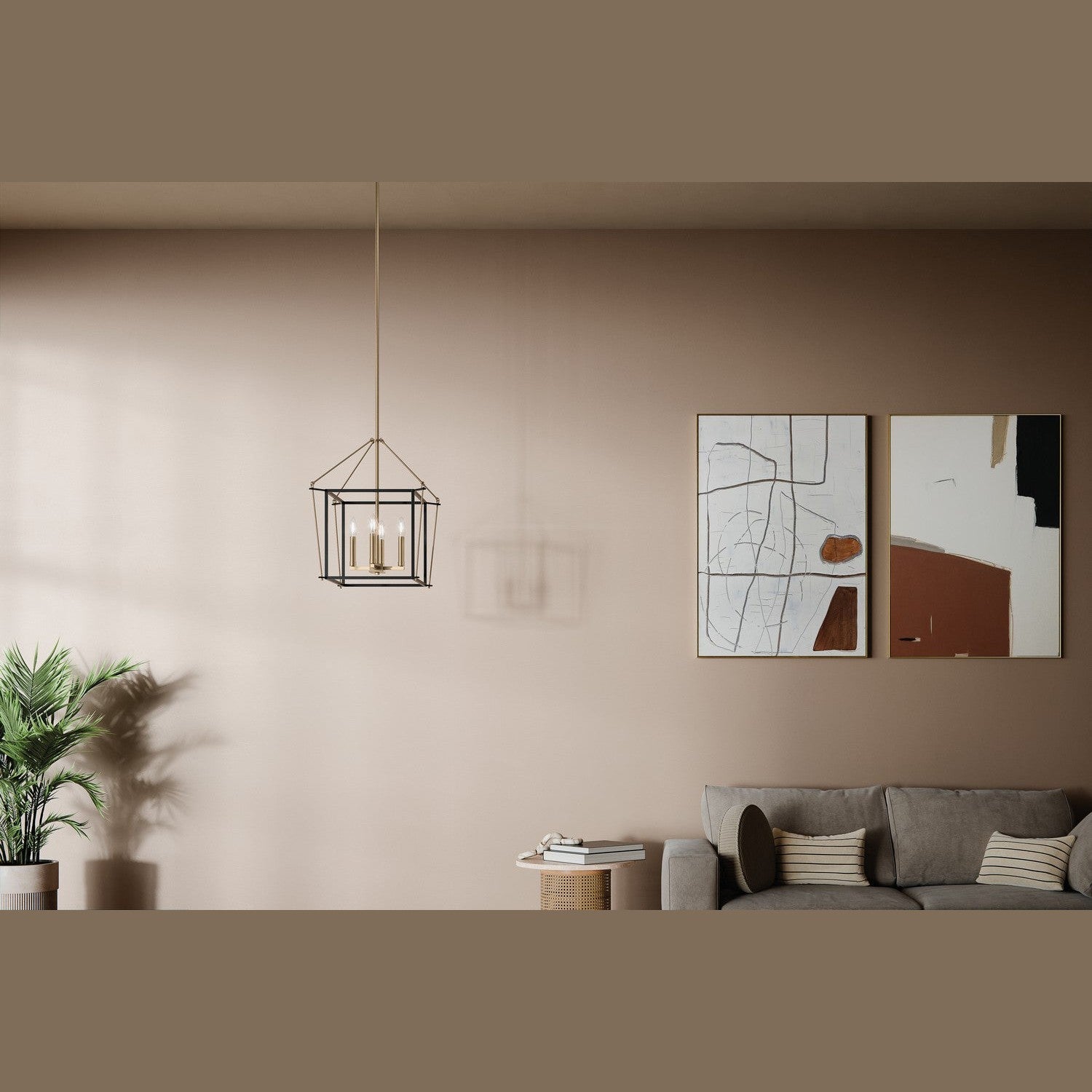 Kichler - 52626CPZ - Four Light Foyer Pendant - Eisley - Champagne Bronze