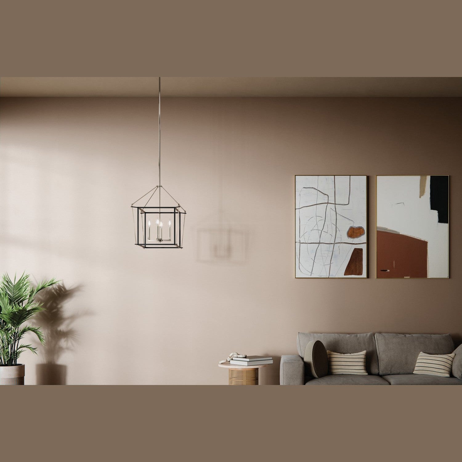 Kichler - 52626PN - Four Light Foyer Pendant - Eisley - Polished Nickel