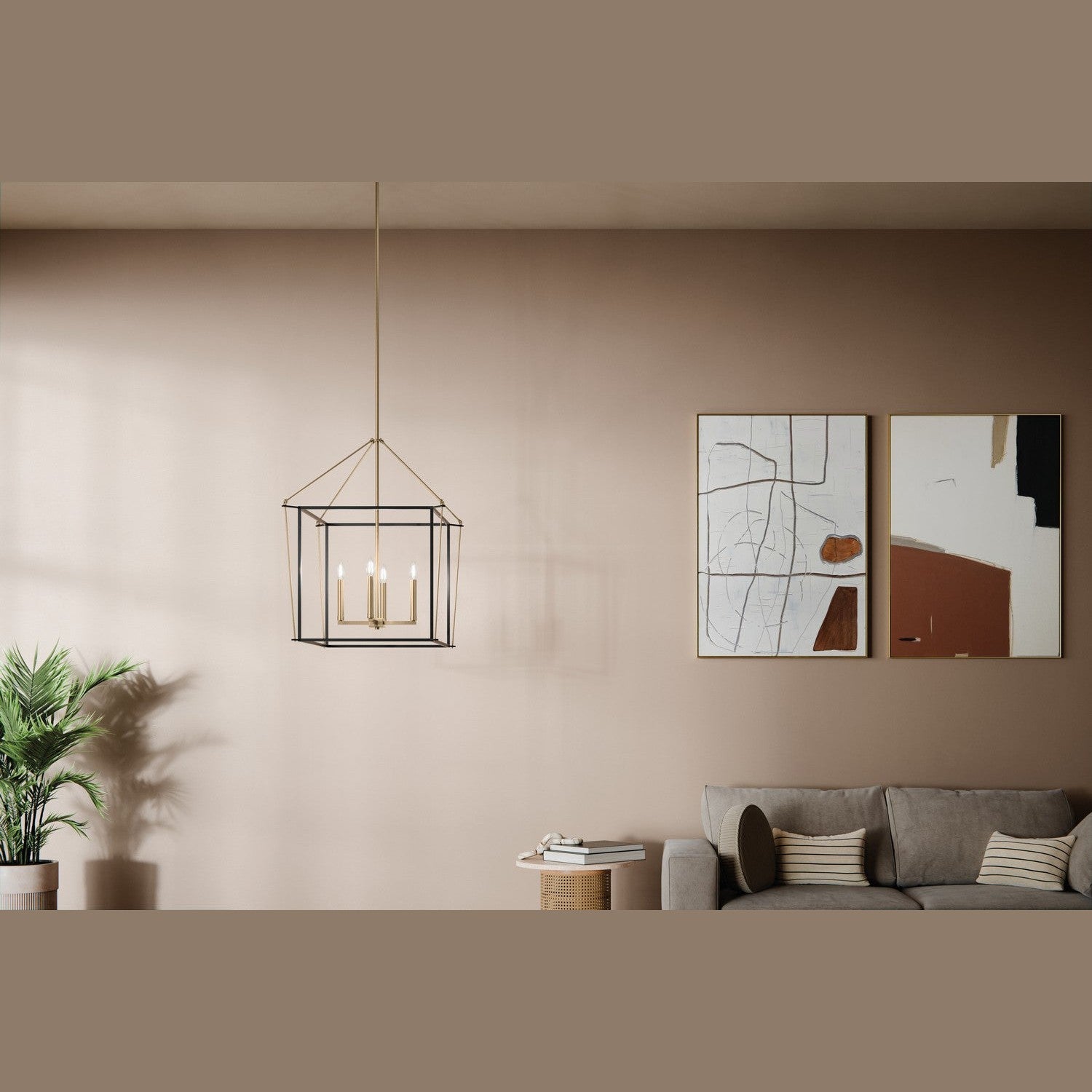 Kichler - 52627CPZ - Four Light Foyer Pendant - Eisley - Champagne Bronze