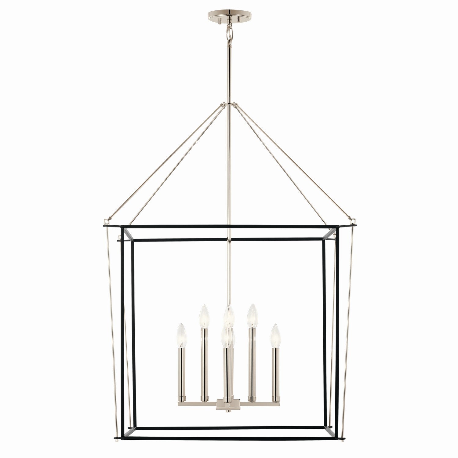 Kichler - 52628PN - Eight Light Foyer Pendant - Eisley - Polished Nickel