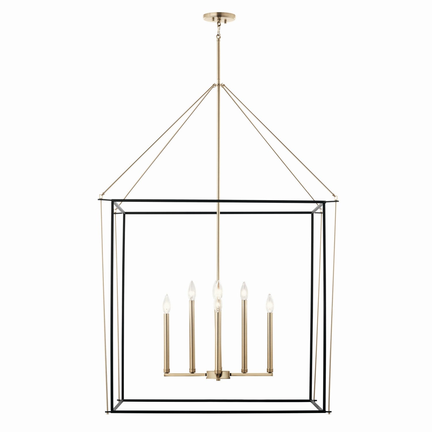 Kichler - 52629CPZ - Eight Light Foyer Pendant - Eisley - Champagne Bronze