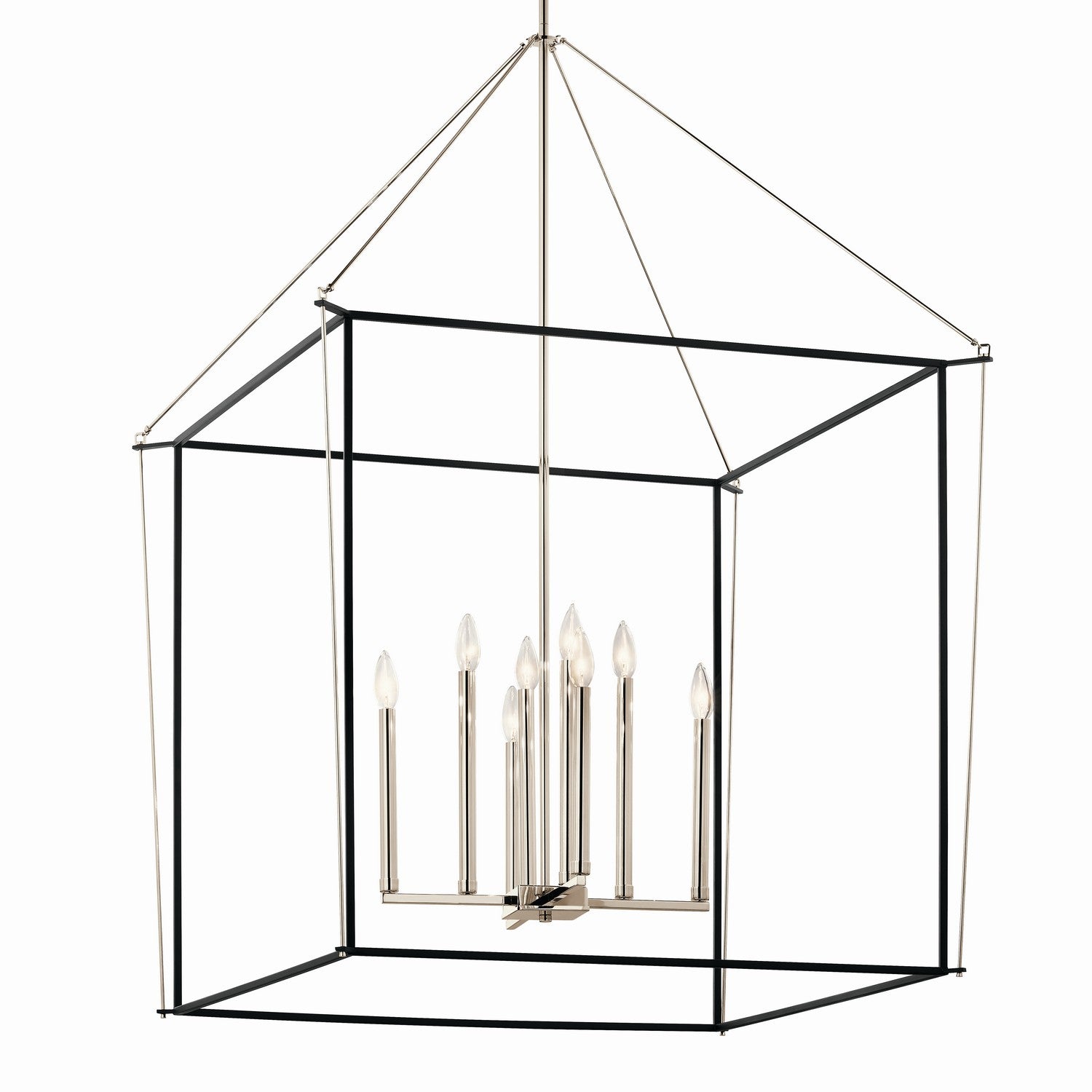 Kichler - 52629PN - Eight Light Foyer Pendant - Eisley - Polished Nickel
