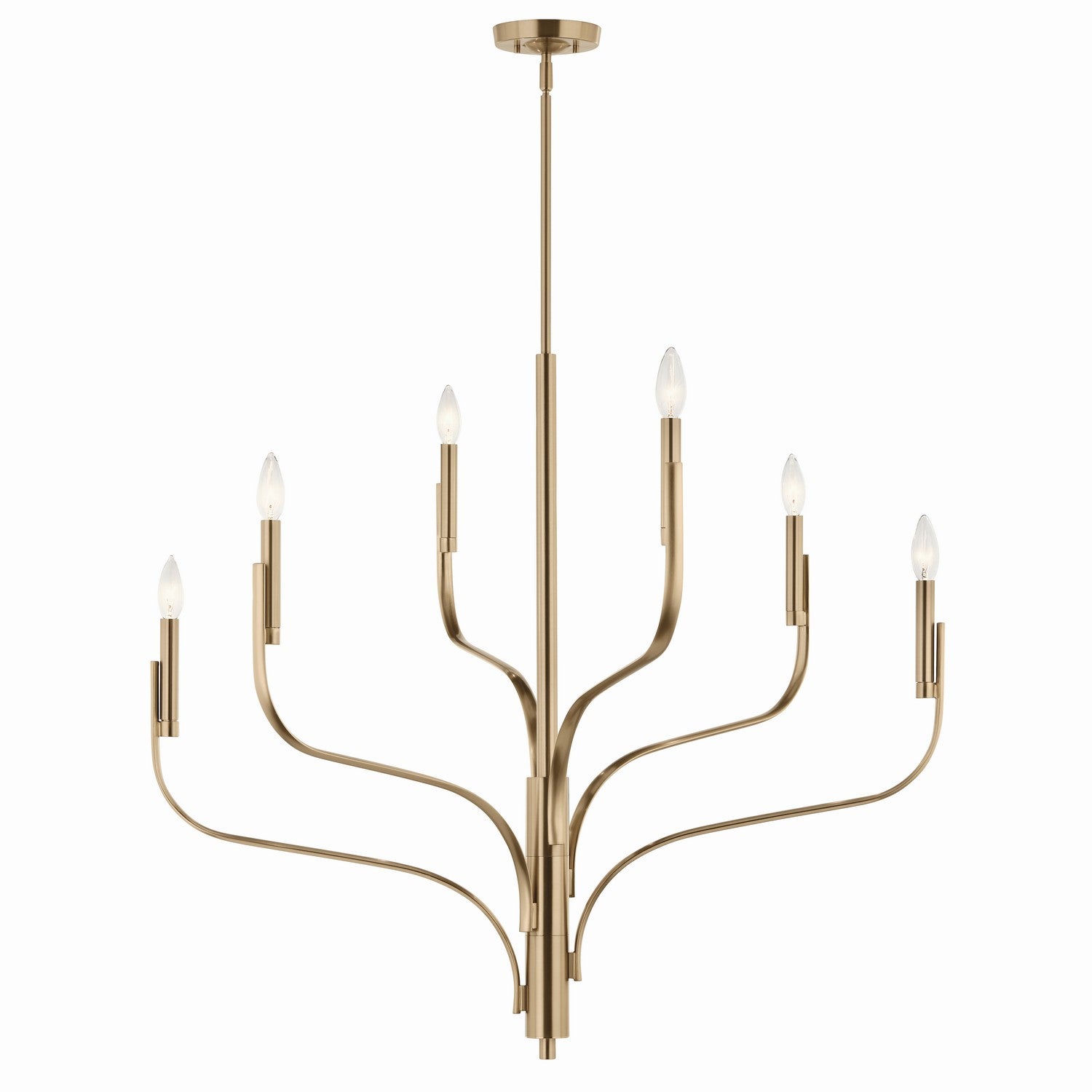 Kichler - 52673CPZ - Six Light Chandelier - Livadia - Champagne Bronze