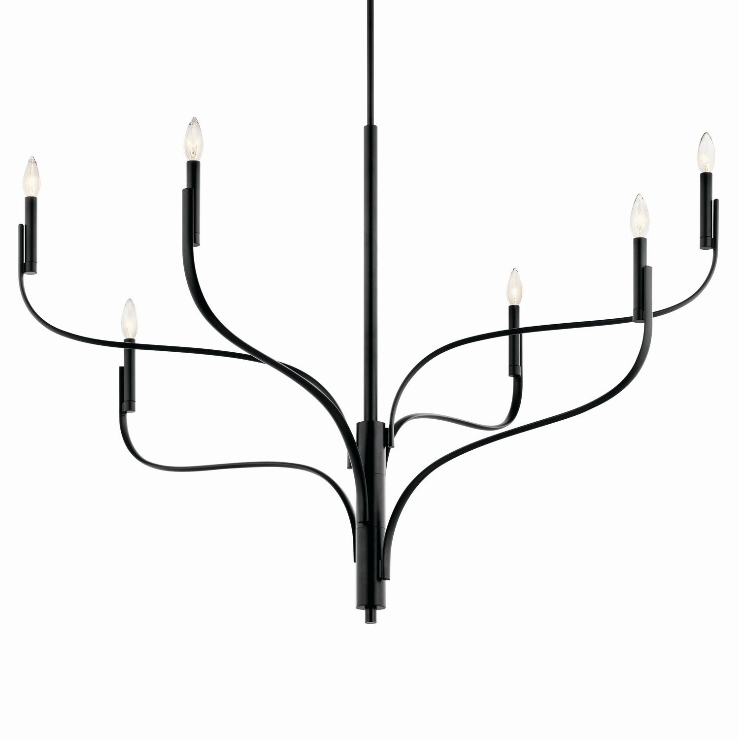 Kichler - 52674BK - Six Light Chandelier - Livadia - Black