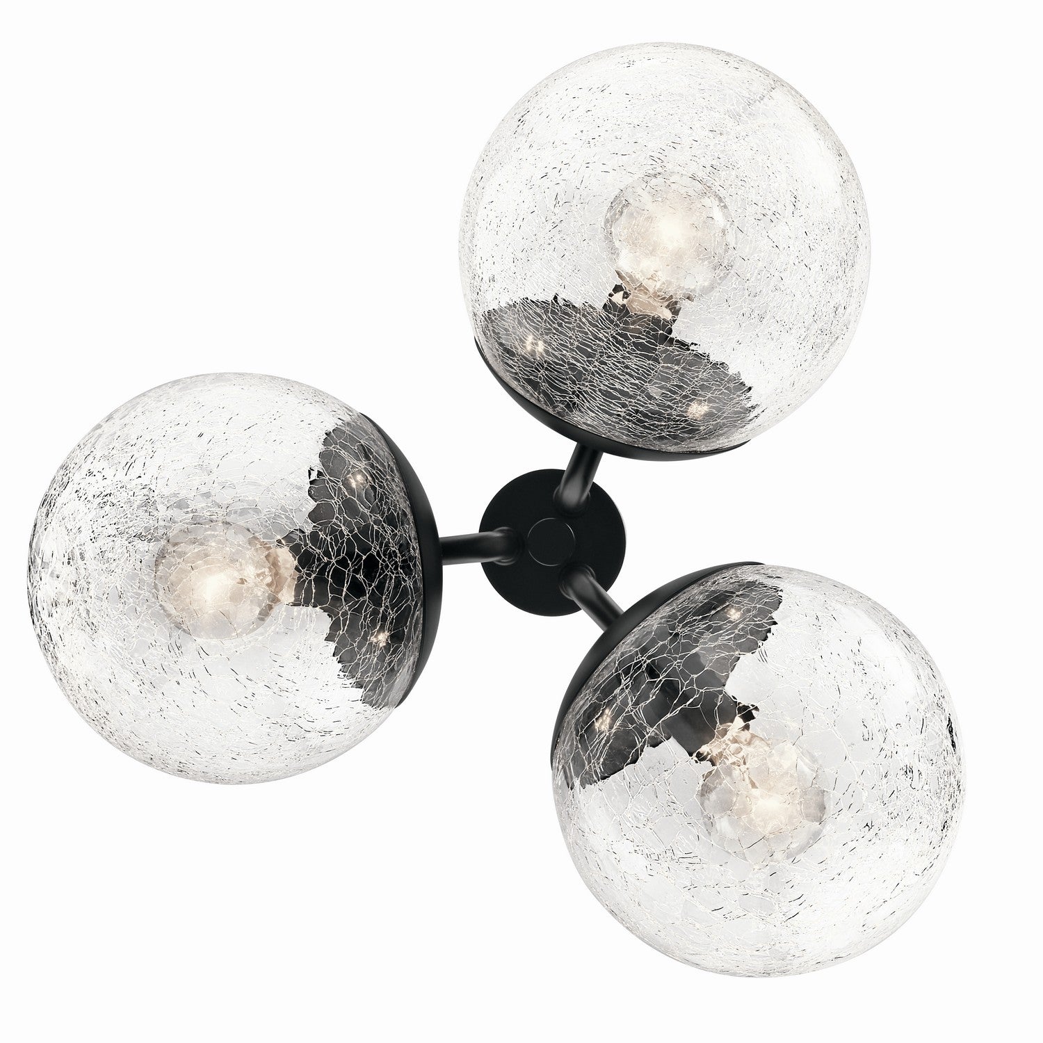 Kichler - 52700BK - Three Light Chandelier/Semi Flush - Silvarious - Black