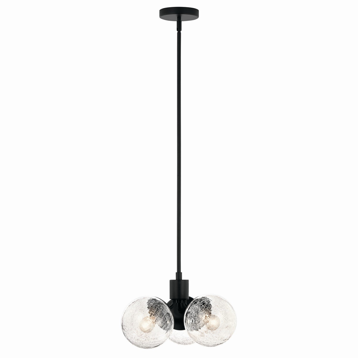 Kichler - 52700BK - Three Light Chandelier/Semi Flush - Silvarious - Black
