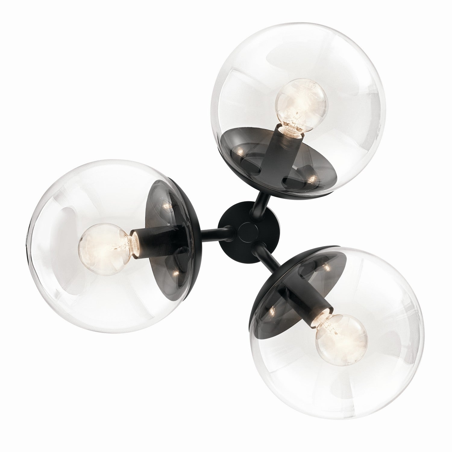 Kichler - 52700BKCLR - Three Light Chandelier/Semi Flush - Silvarious - Black