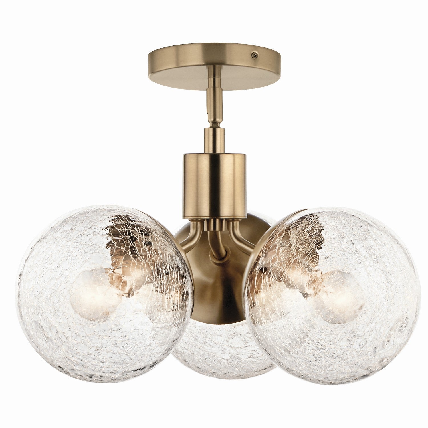 Kichler - 52700CPZ - Three Light Chandelier/Semi Flush - Silvarious - Champagne Bronze