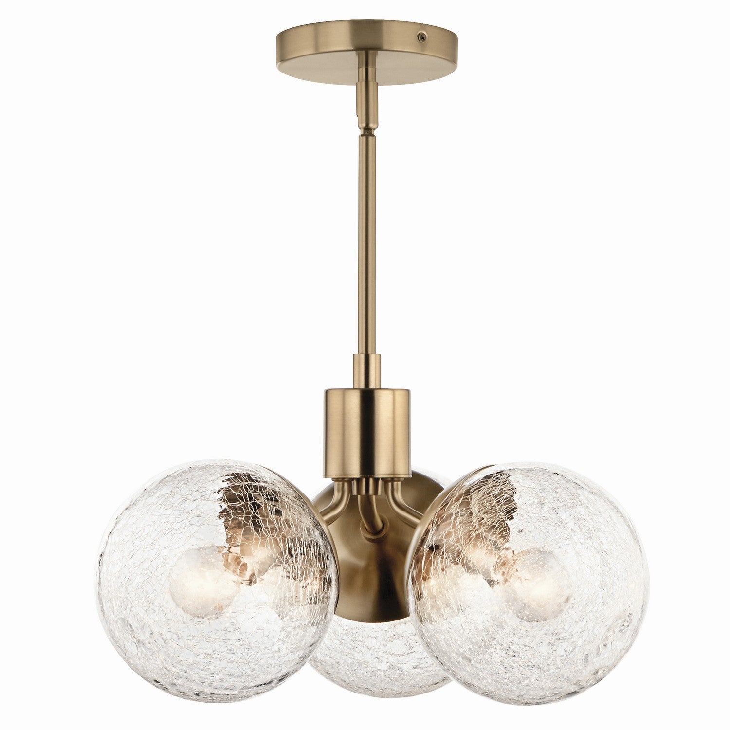 Kichler - 52700CPZ - Three Light Chandelier/Semi Flush - Silvarious - Champagne Bronze