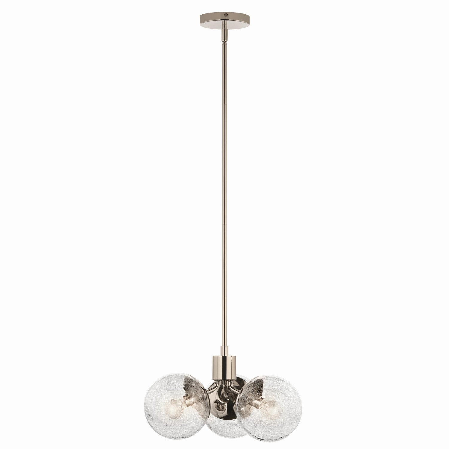 Kichler - 52700PN - Three Light Chandelier/Semi Flush - Silvarious - Polished Nickel