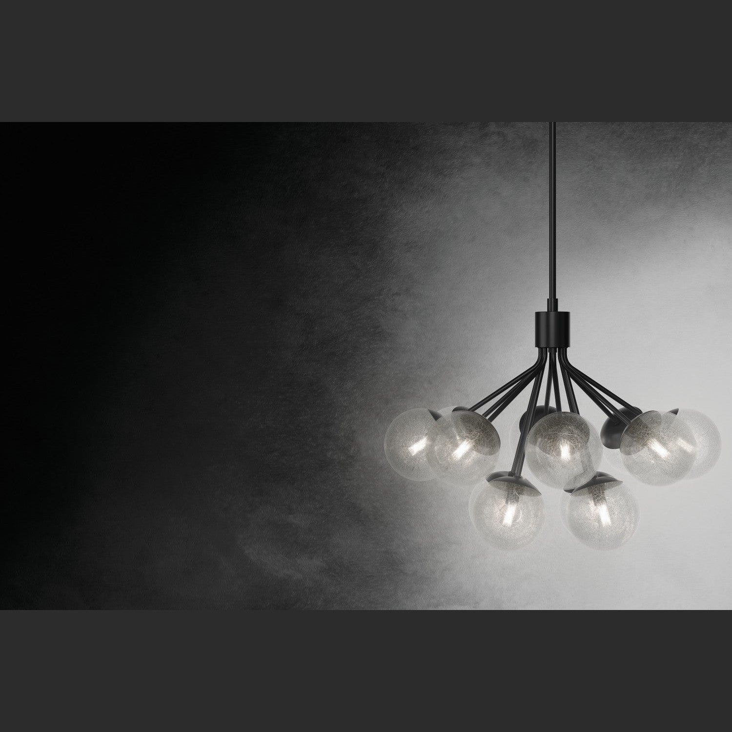 Kichler - 52701BK - 12 Light Chandelier Convertible - Silvarious - Black