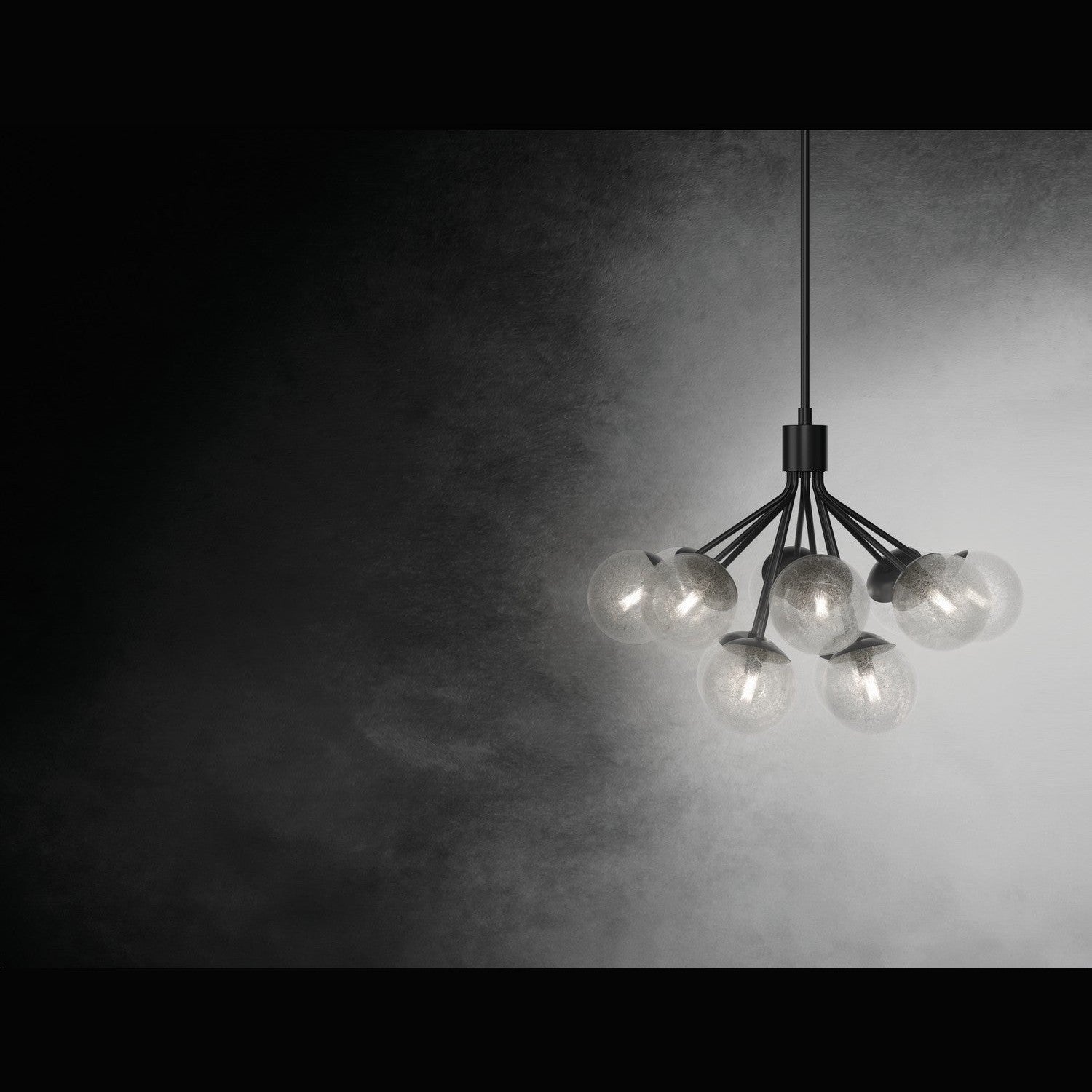 Kichler - 52701BK - 12 Light Chandelier Convertible - Silvarious - Black