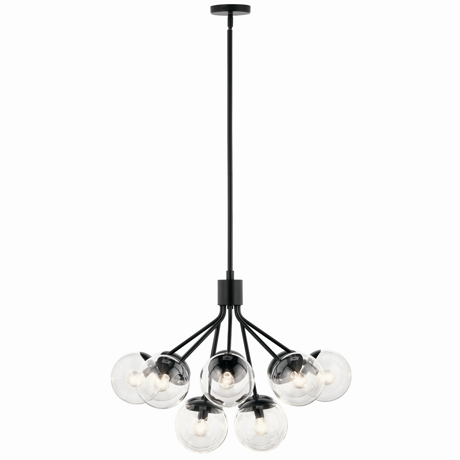 Kichler - 52701BKCLR - 12 Light Chandelier Convertible - Silvarious - Black