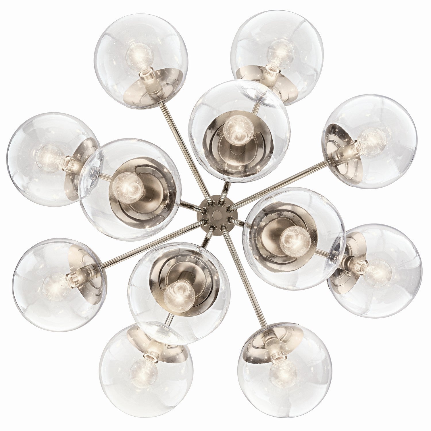 Kichler - 52701PNCLR - 12 Light Chandelier Convertible - Silvarious - Polished Nickel