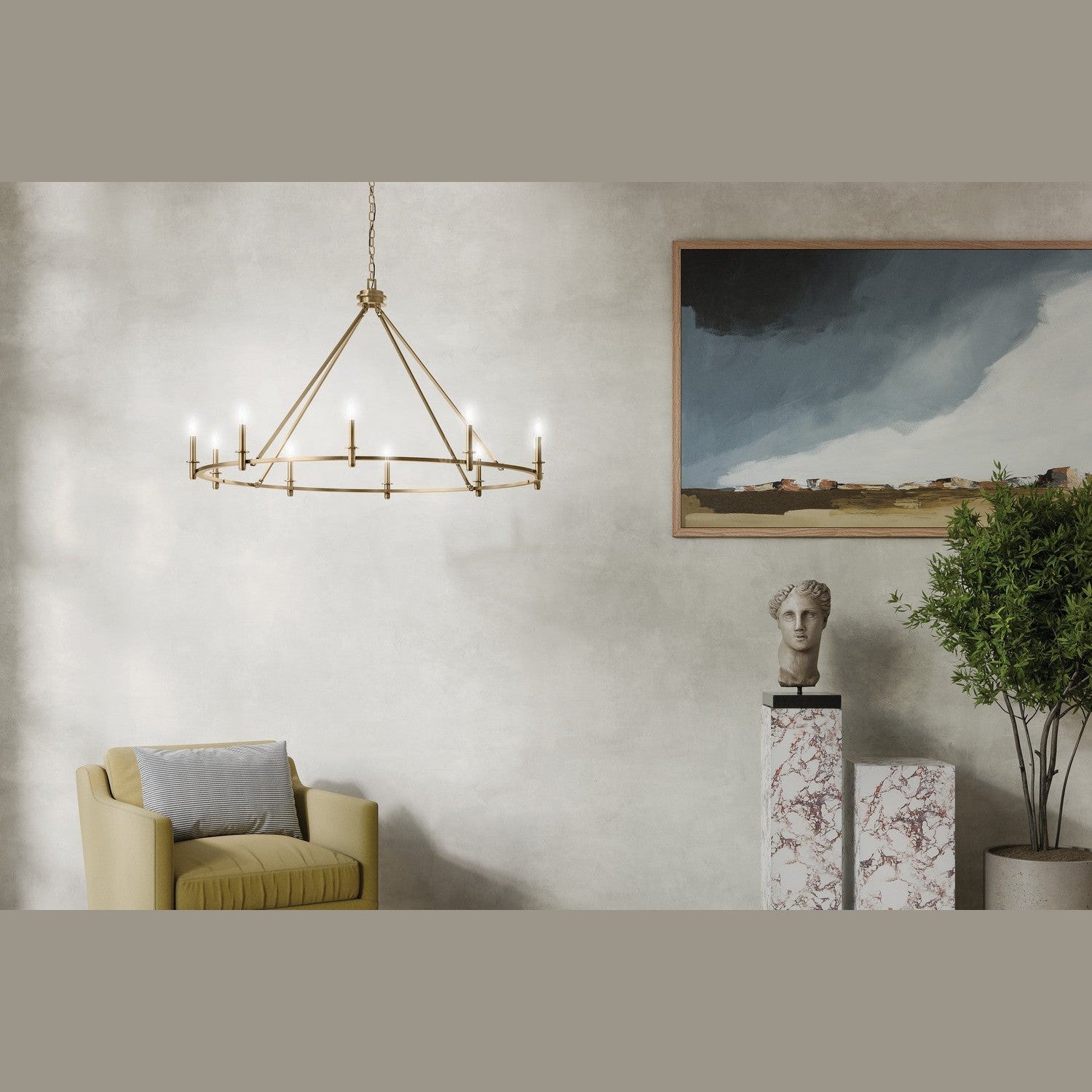 Kichler - 52707CPZ - Ten Light Chandelier - Carrick - Champagne Bronze