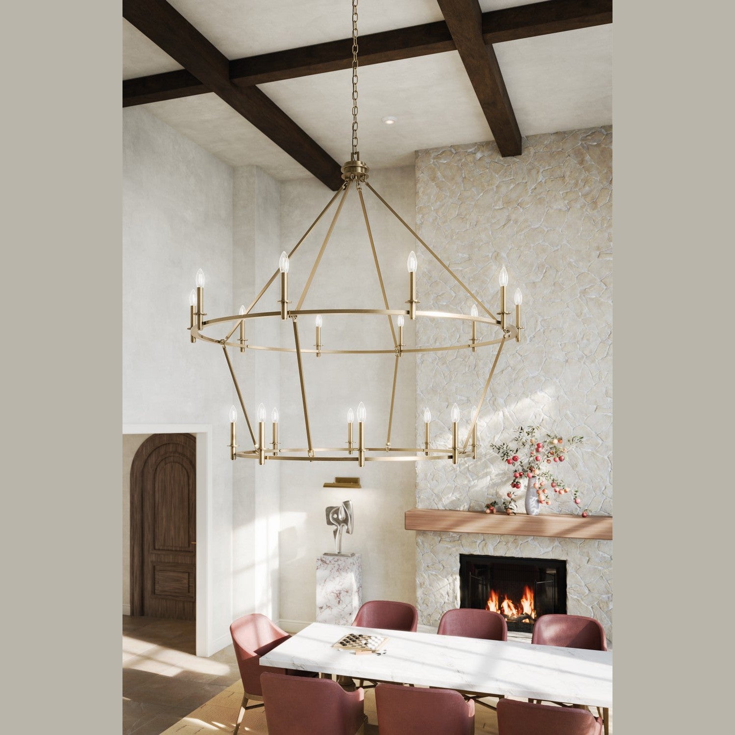Kichler - 52708CPZ - 18 Light Chandelier - Carrick - Champagne Bronze