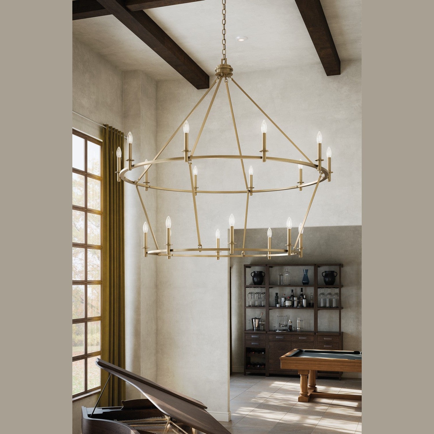 Kichler - 52708CPZ - 18 Light Chandelier - Carrick - Champagne Bronze