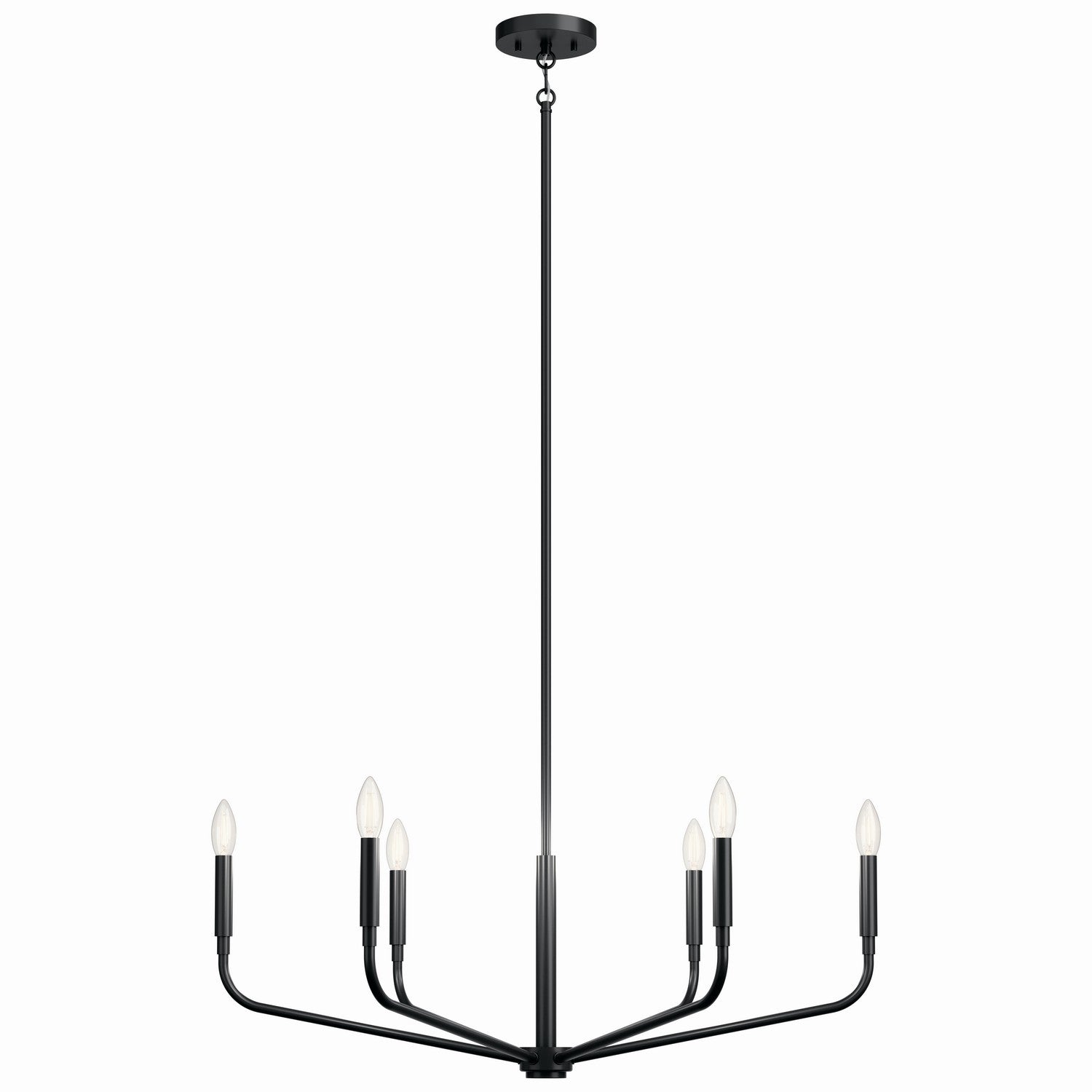 Kichler - 52718BK - Six Light Chandelier - Madden - Black