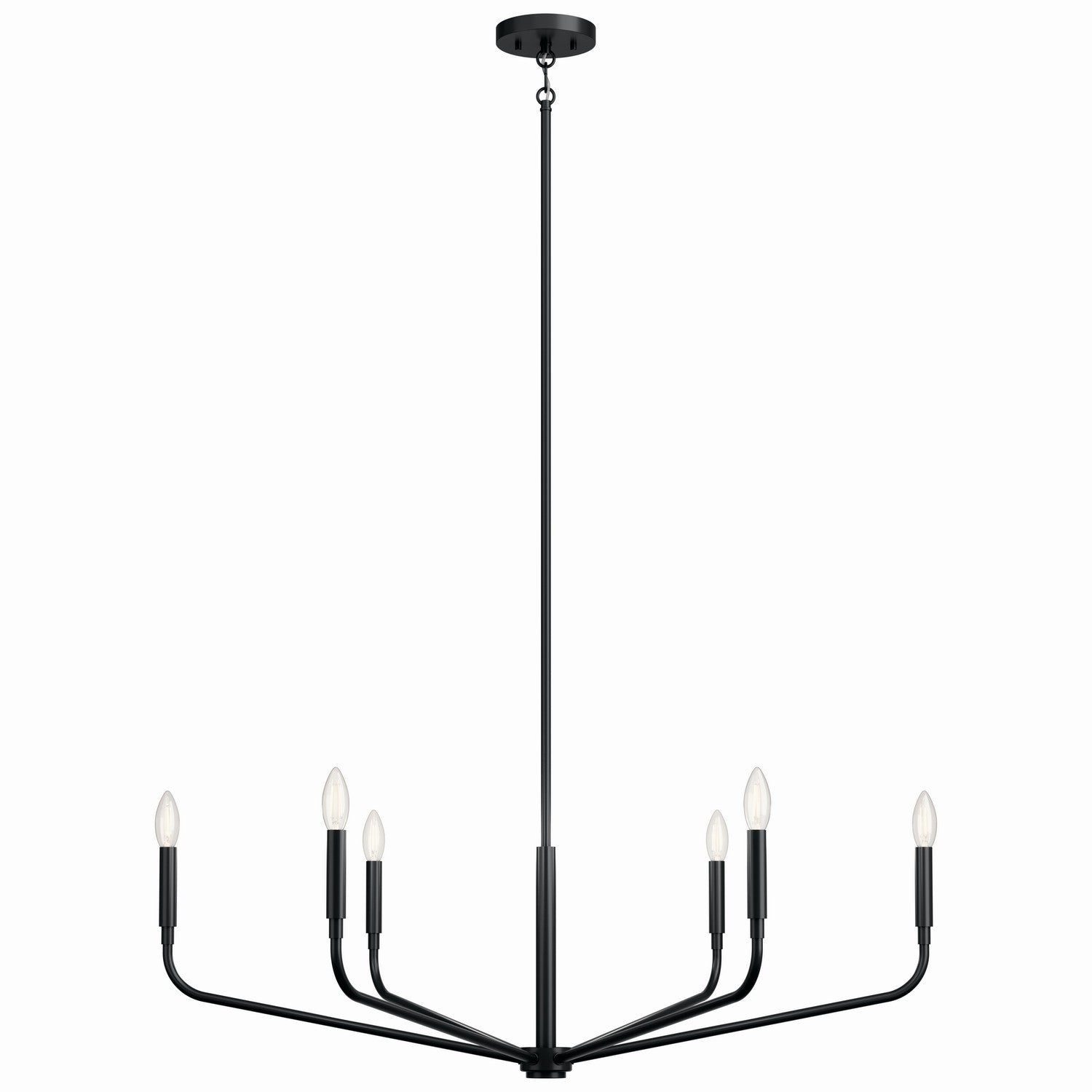 Kichler - 52719BK - Six Light Chandelier - Madden - Black