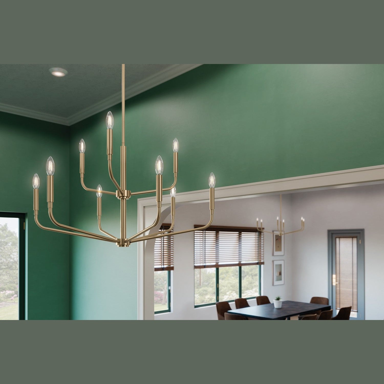 Kichler - 52720CPZ - Nine Light Chandelier - Madden - Champagne Bronze