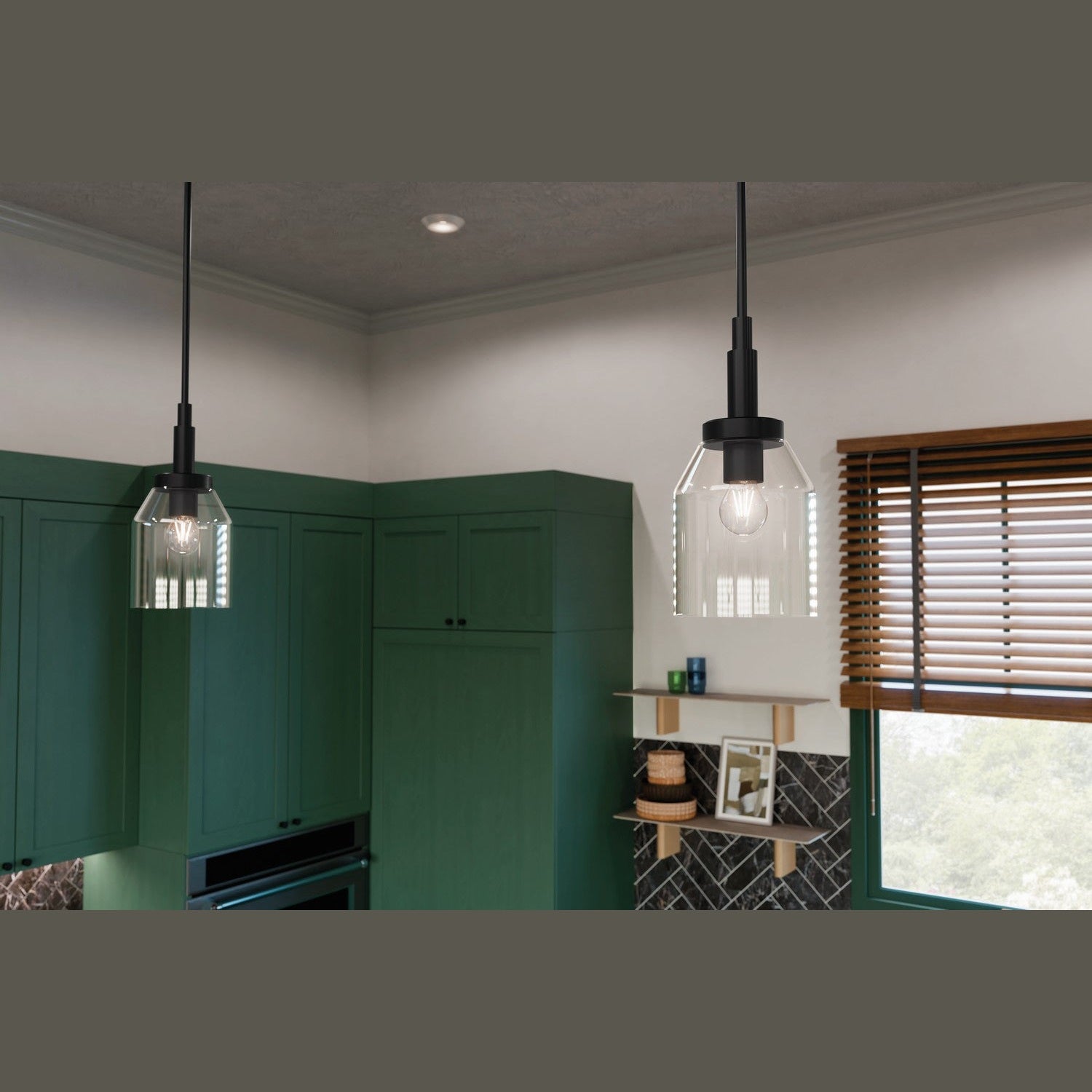 Kichler - 52725BK - One Light Mini Pendant - Madden - Black