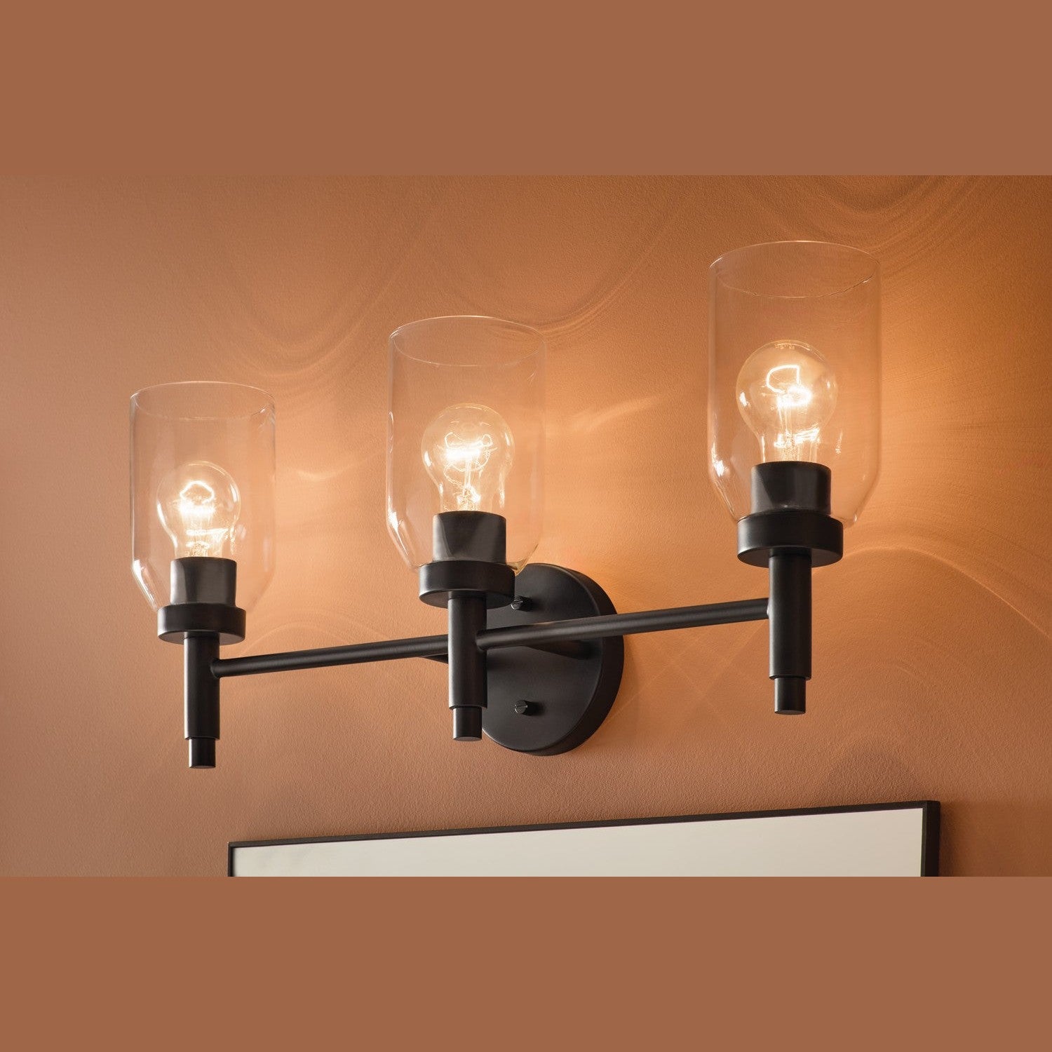 Kichler - 55185BK - Three Light Vanity - Madden - Black