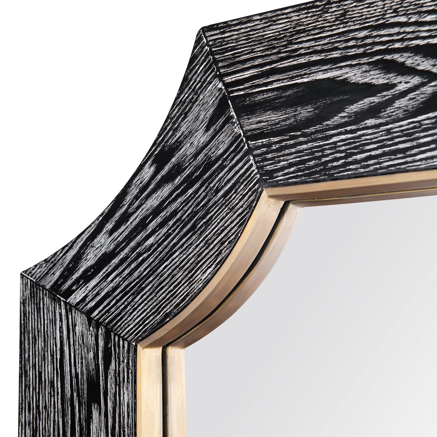 Varaluz - 449MI28A - Wall Mirror - Farra - Cerused Black/Weathered Brass