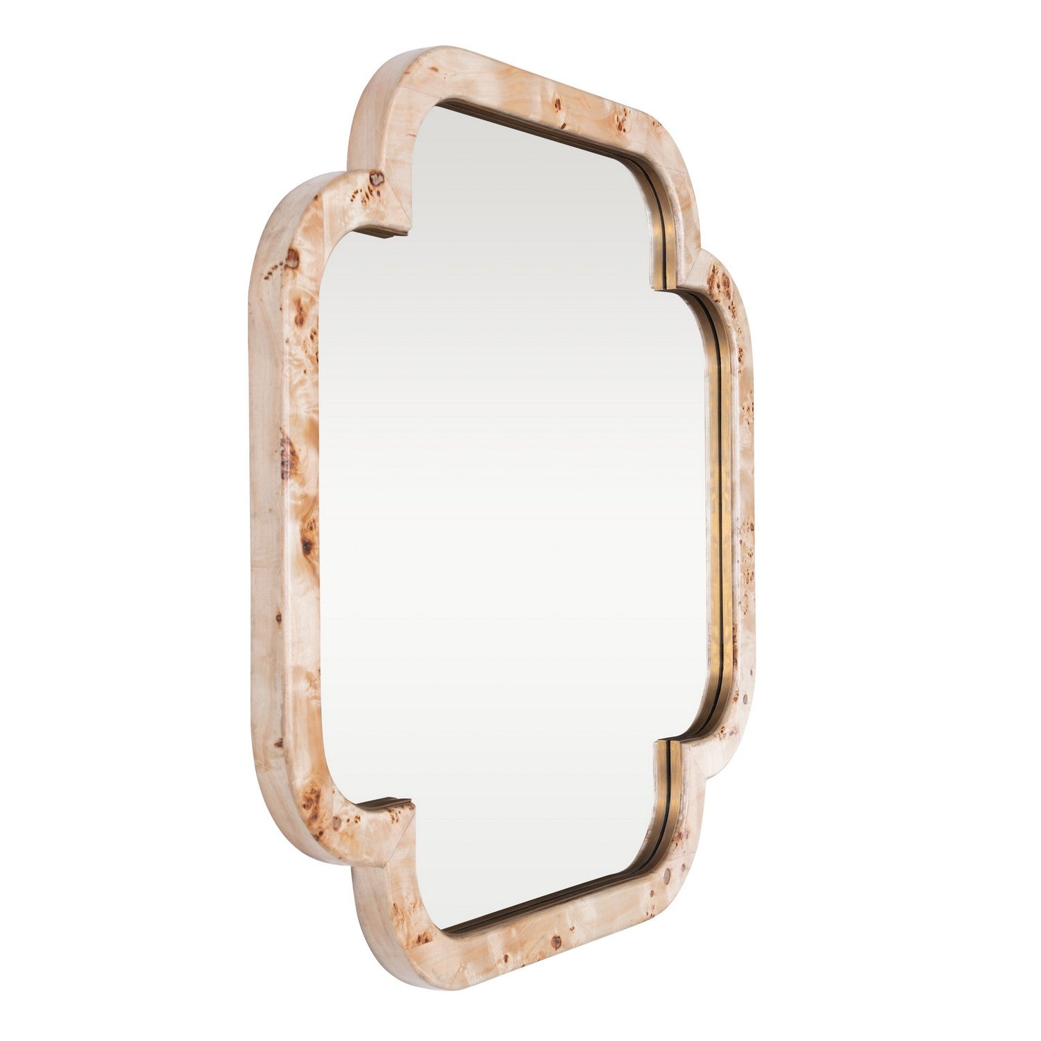 Varaluz - 455MI50B - Wall Mirror - Swiss - Poplar Burl/Weathered Brass