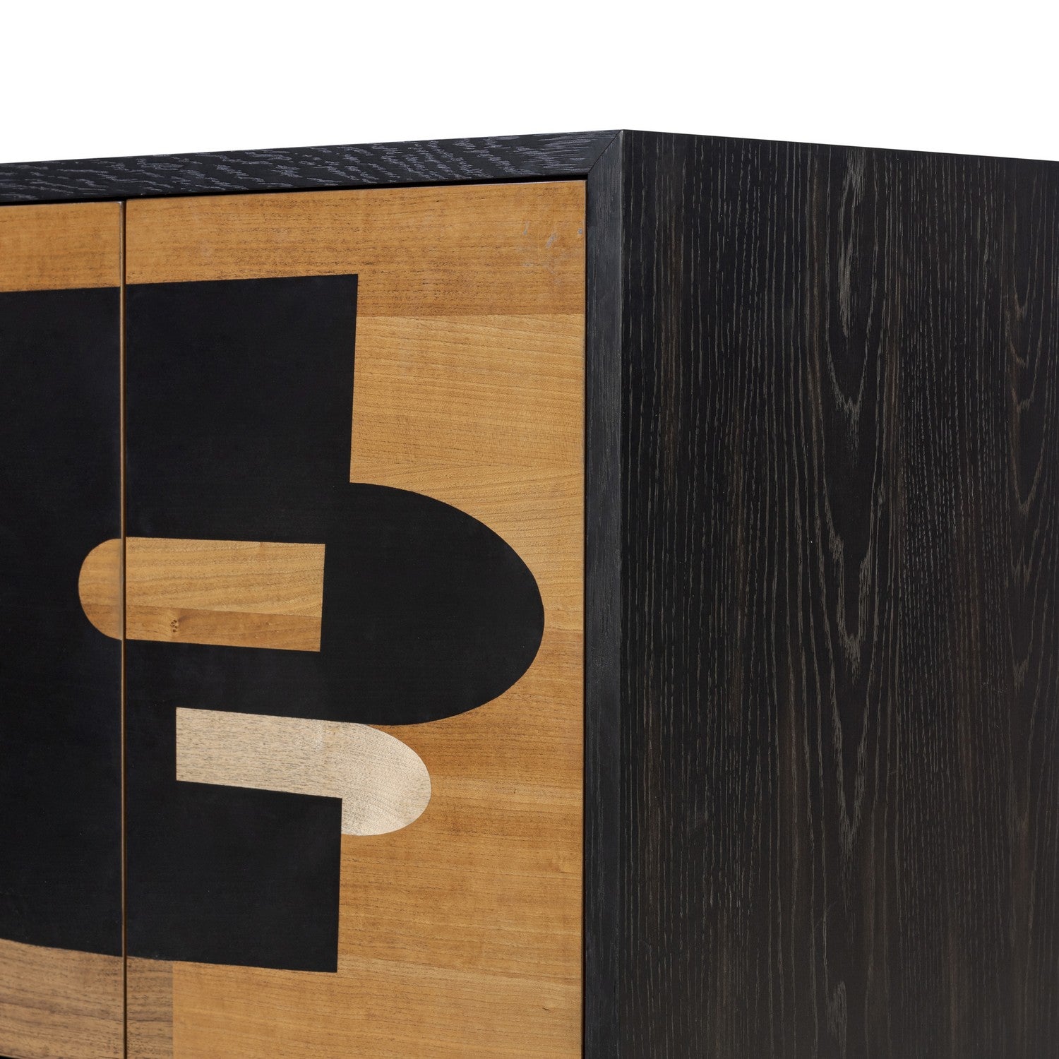 Varaluz - 505ST48A - Credenza - Parker - Black/Walnut/White Ashe/Cherry/Black Oak