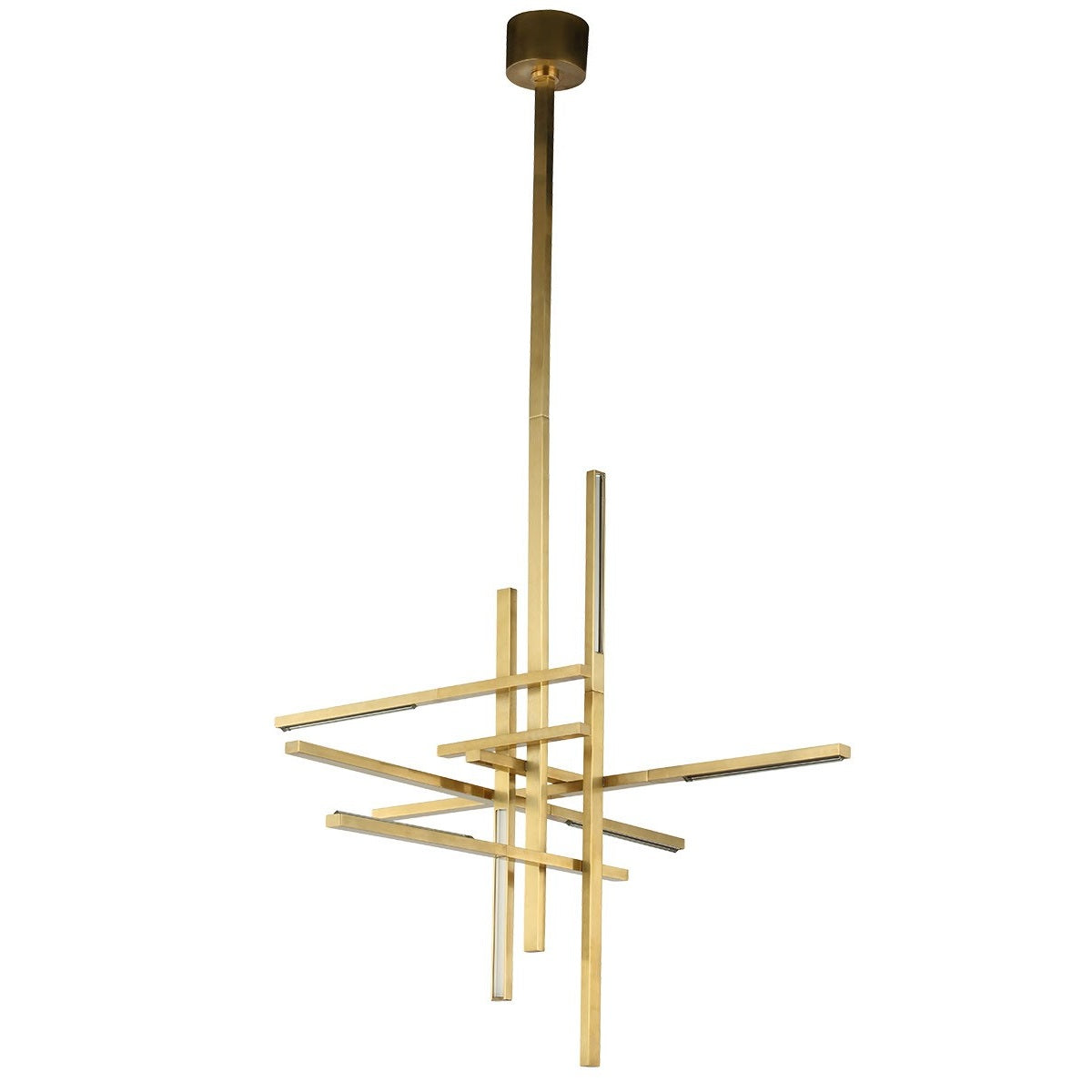 Visual Comfort Modern - SLCH56127CCHAB - LED Chandelier - Cityscape - Hand Rubbed Antique Brass
