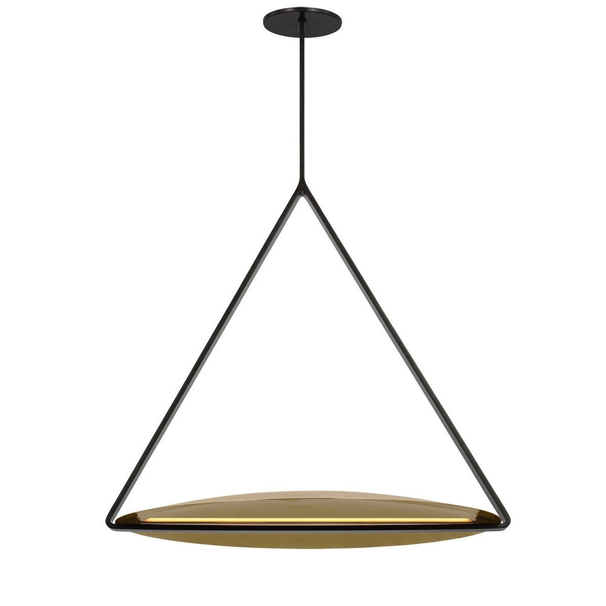 Visual Comfort Modern - PBPD35127BZ/NB - LED Pendant - Cymbal - Dark Bronze/Natural Brass