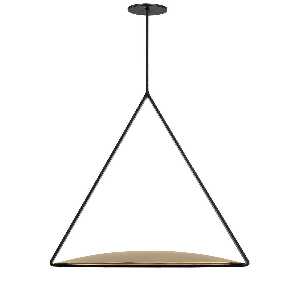 Visual Comfort Modern - PBPD35127BZ/NB - LED Pendant - Cymbal - Dark Bronze/Natural Brass