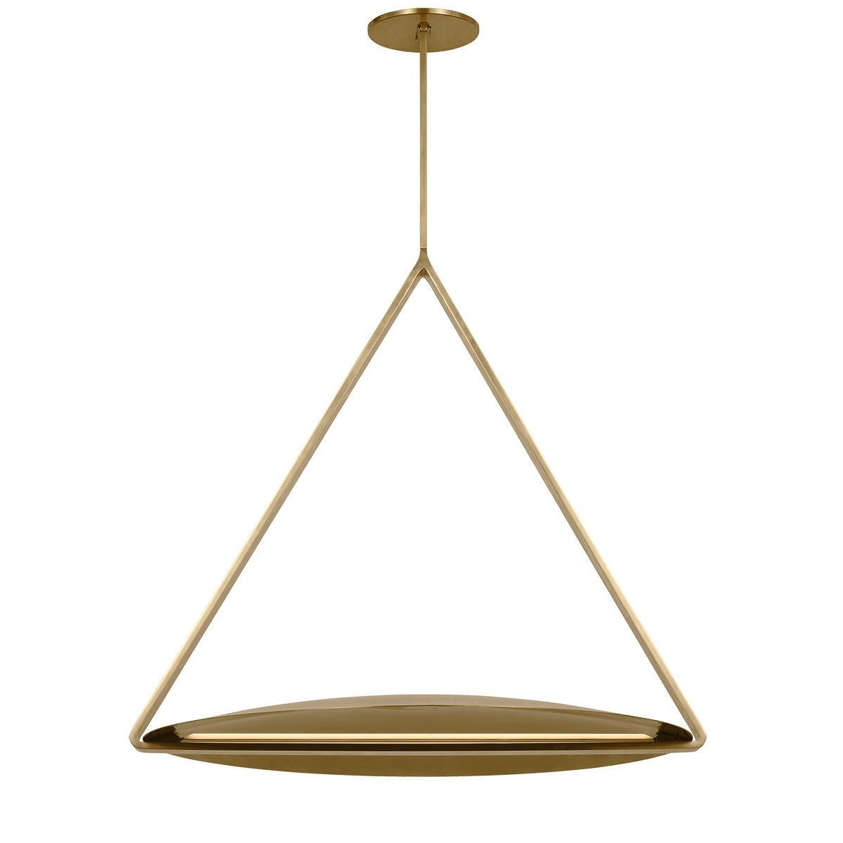 Visual Comfort Modern - PBPD35127NB/NB - LED Pendant - Cymbal - Natural Brass