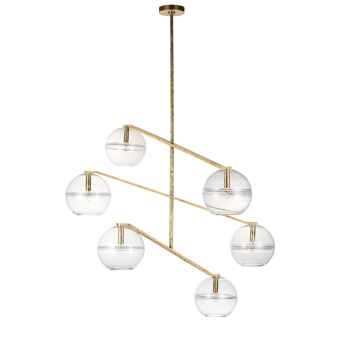 Visual Comfort Modern - SLCH354CPAB-L - LED Chandelier - Lowing - Polished Antique Brass
