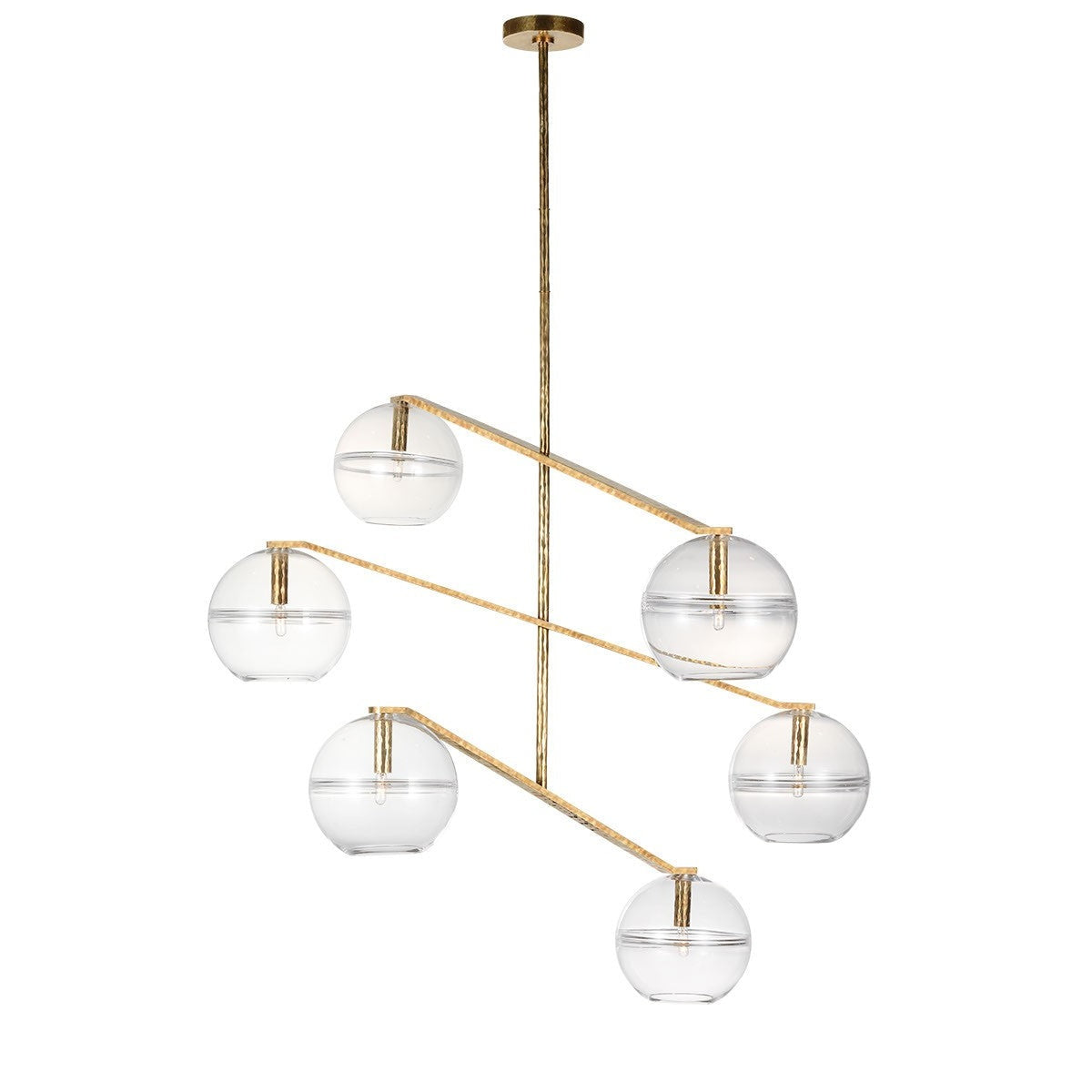 Visual Comfort Modern - SLCH354CPAB-L - LED Chandelier - Lowing - Polished Antique Brass