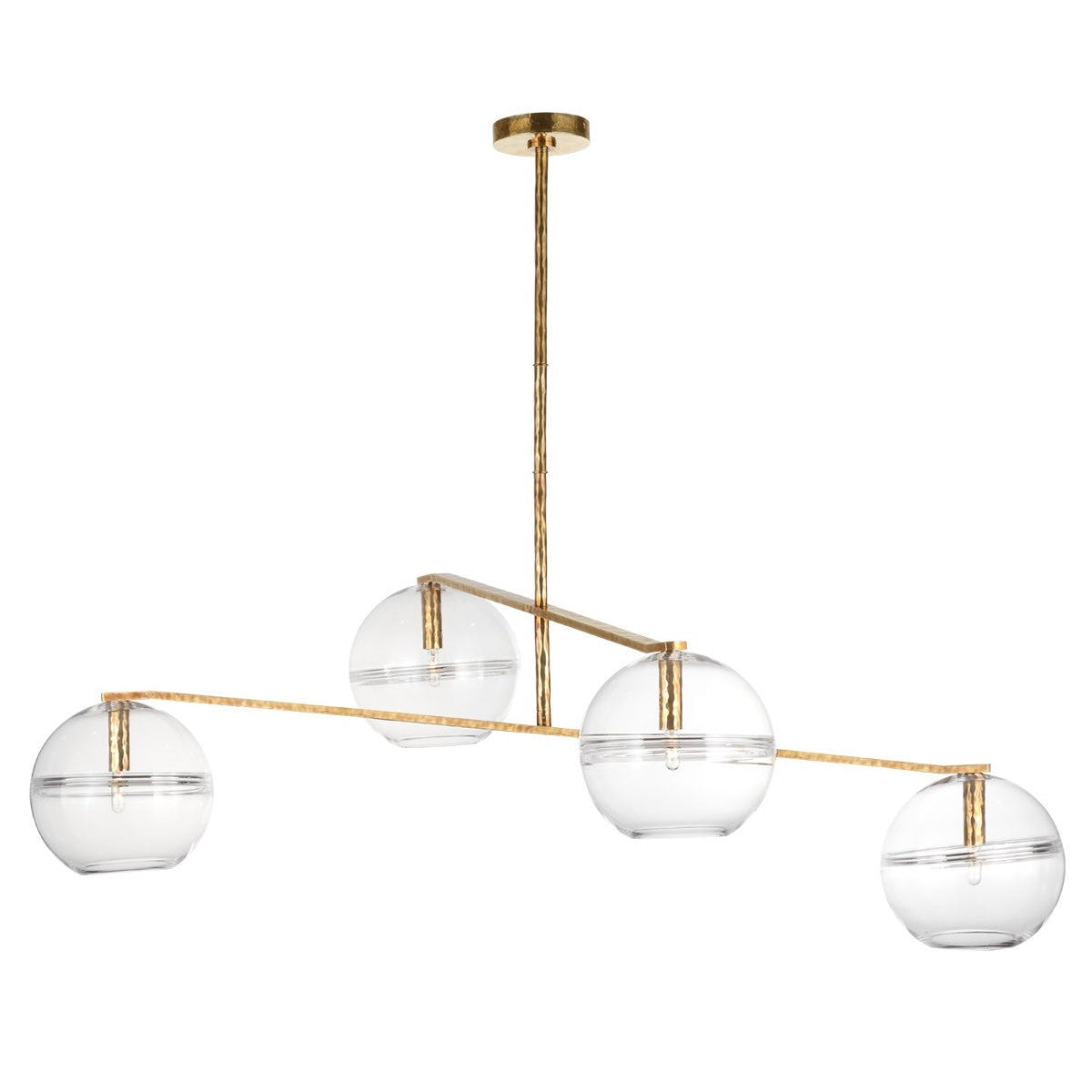 Visual Comfort Modern - SLCH355CPAB - Four Light Chandelier - Lowing - Polished Antique Brass