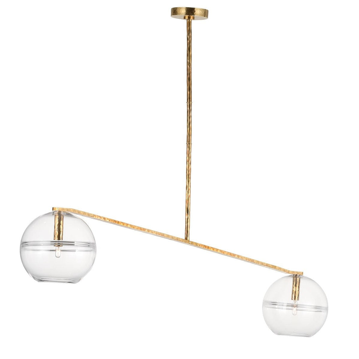 Visual Comfort Modern - SLCH356CPAB - Two Light Chandelier - Lowing - Polished Antique Brass