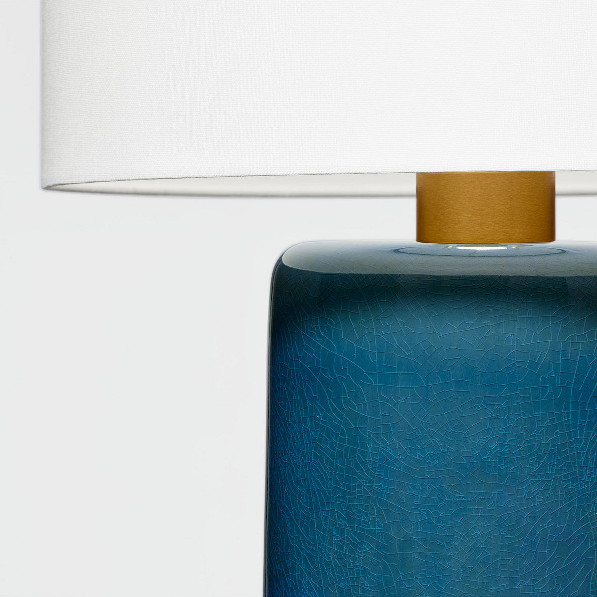 Visual Comfort Studio - BT1101DOC1 - One Light Table Lamp - Shanghai - Deep Ocean Crackle